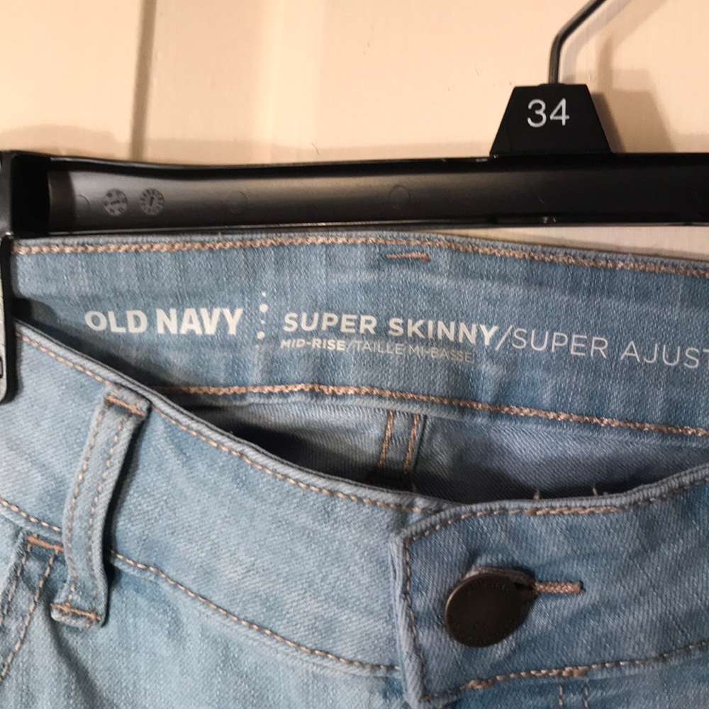 Old Navy super skinny mid rise jeans - Picture 2 of 3